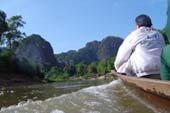 Boat travel is a major form of transportation in Laos