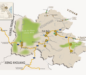 Map of Vientiane