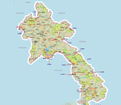 Map of Laos