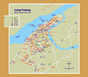 Map of Luang Prabang World Hertiage Site