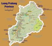 Map of Luang Prabang