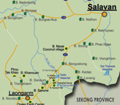 Map of Greater Pakse