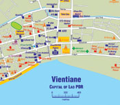 Map of Vientiane