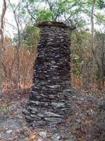 Ancient column atop Phou Asa