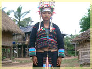 Akha outfit in Ban Nammat Mai