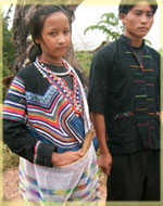 Traditional Khmu clothing in Ban Nam Eng
